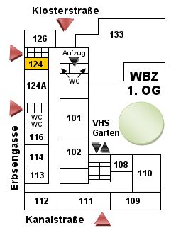 Raum WBZ, Raum 124, Lehrküche